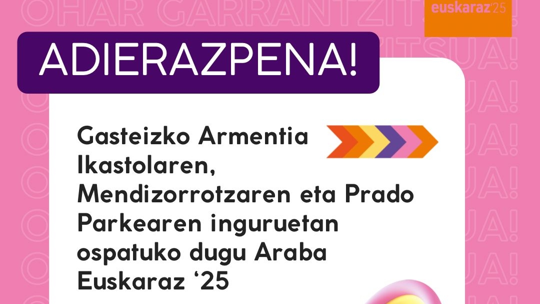 ARABA EUSKARAZ OHARRA